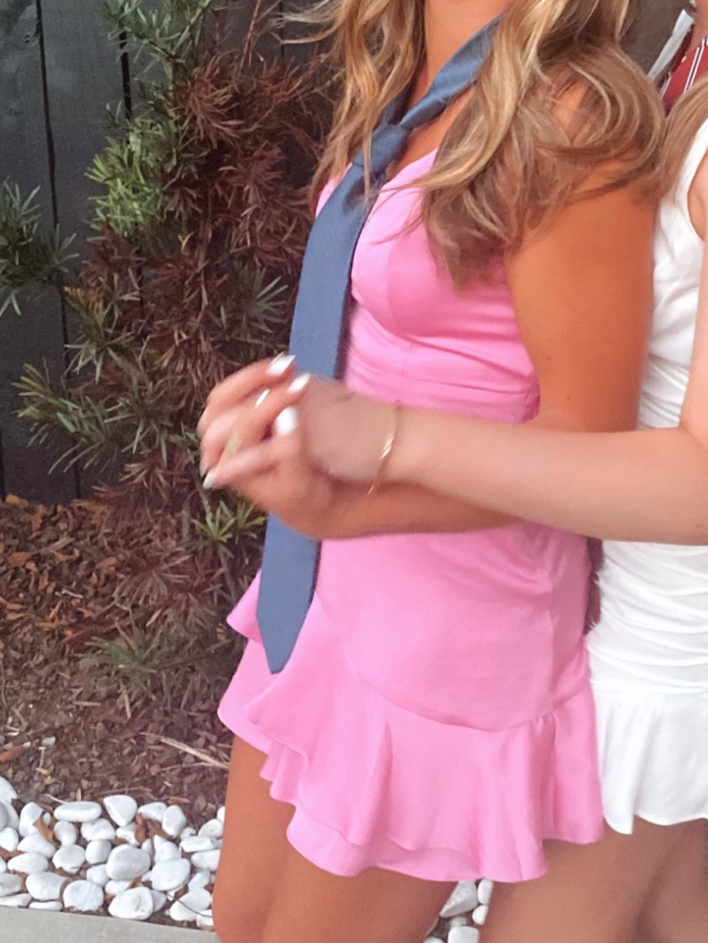 Express Hot Pink Ruffle Romper - Picture 6 of 6
